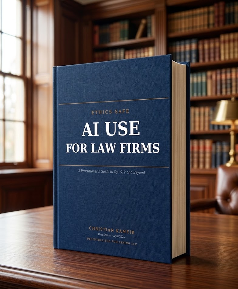 Ethics-Safe AI Use for Law Firms — A Practitioner's Guide to Op. 512 and Beyond, by Christian Kameir